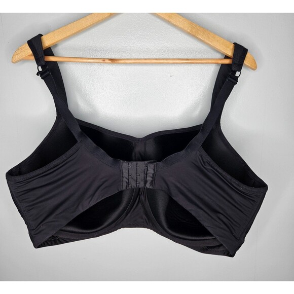 PANACHE Power Wired Sports Bra US 40J UK 40GG Black Padded High Support - Picture 3 of 6